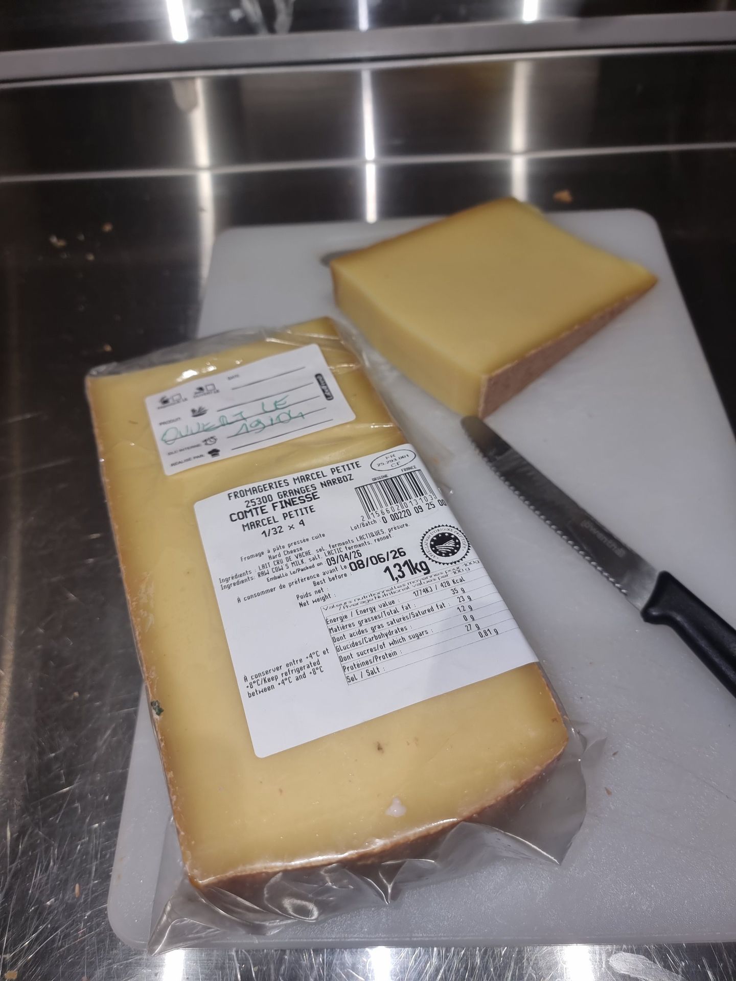 Le comté Marcel Petite qu'on garde pour les croque-monsieur